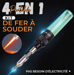 Fer à souder portable 4 en 1 à gaz