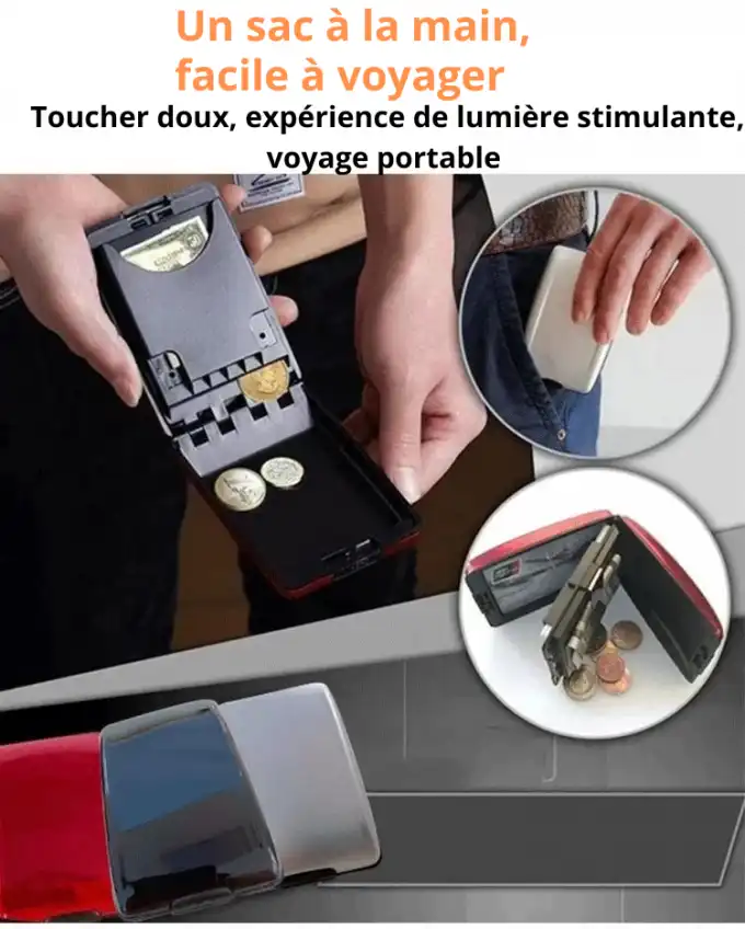 Portefeuille de dépôt et de retrait rfid