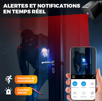 Caméra de surveillance haute définition sans fil avec vision nocturne