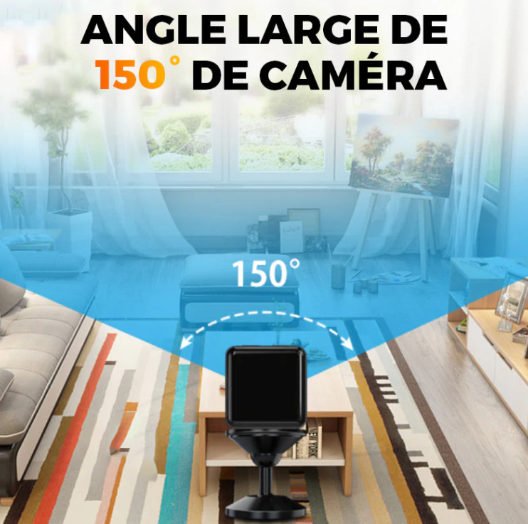 Caméra de surveillance haute définition sans fil avec vision nocturne