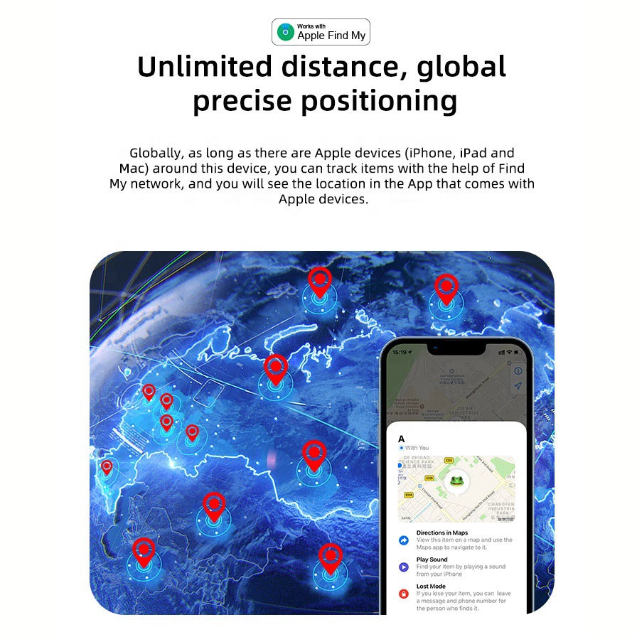 GP90 - Tracker GPS précis sans abonnement (Android/Apple)